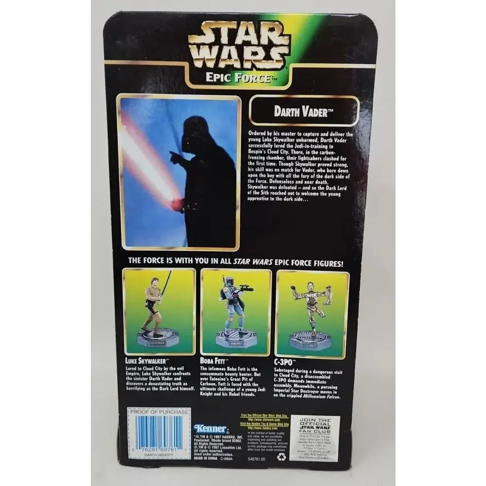 1997 Star Wars Epic Force Darth Vader Action‎ Figure New Box SW5 A